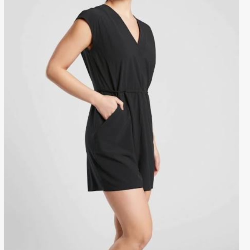 Athleta Marlow Romper, Black, Medium
